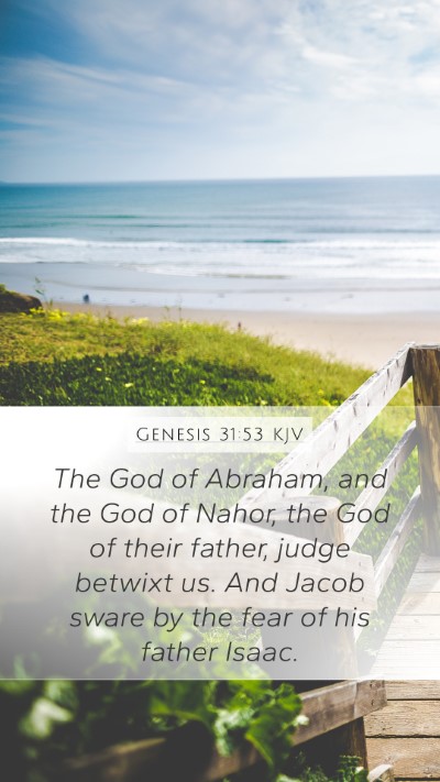Genesis 31:53 KJV Bible Verse Image