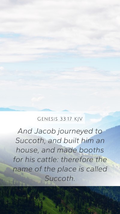Genesis 33:17 KJV Bible Verse Image