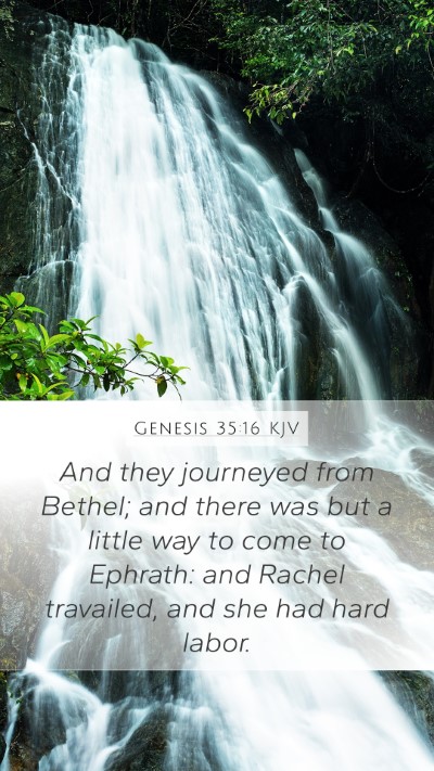 Genesis 35:16 KJV Bible Verse Image