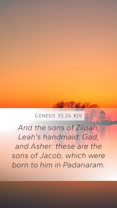 Genesis 35:26 KJV Bible Verse Image