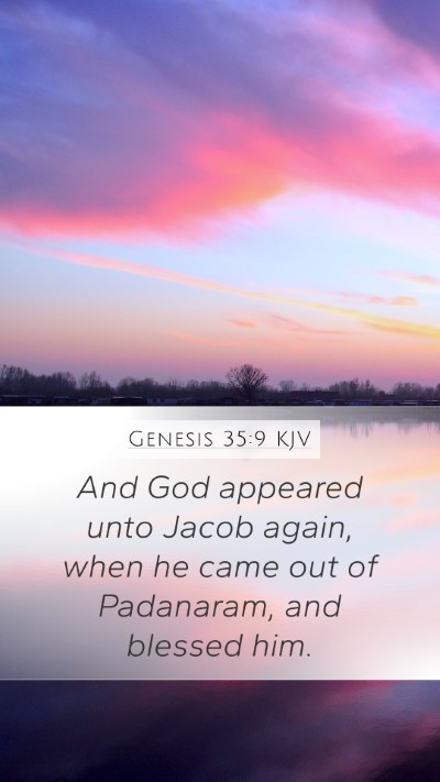 Genesis 35:9 KJV Bible Verse Image