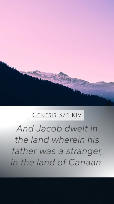 Genesis 37:1 KJV Bible Verse Image