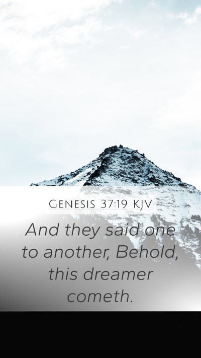 Genesis 37:19 KJV Bible Verse Image