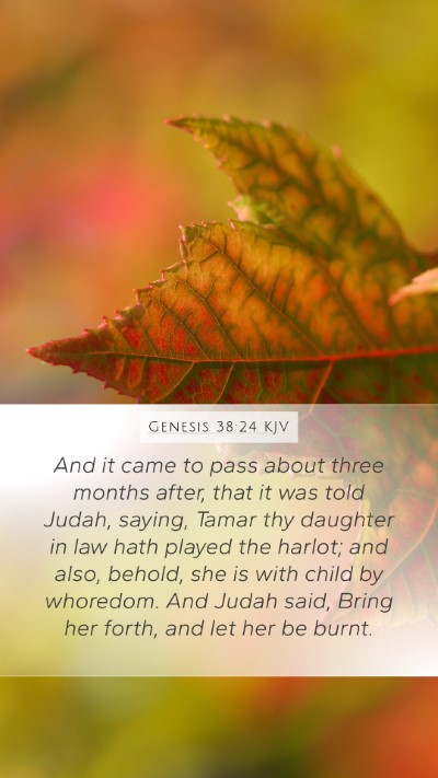 Genesis 38:24 KJV Bible Verse Image