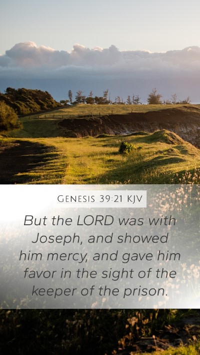Genesis 39:21 KJV Bible Verse Image