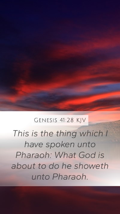Genesis 41:28 KJV Bible Verse Image