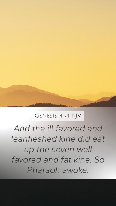 Genesis 41:4 KJV Bible Verse Image