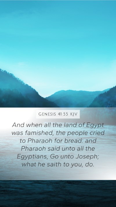 Genesis 41:55 KJV Bible Verse Image