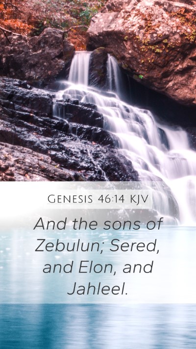 Genesis 46:14 KJV Bible Verse Image