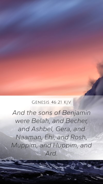 Genesis 46:21 KJV Bible Verse Image