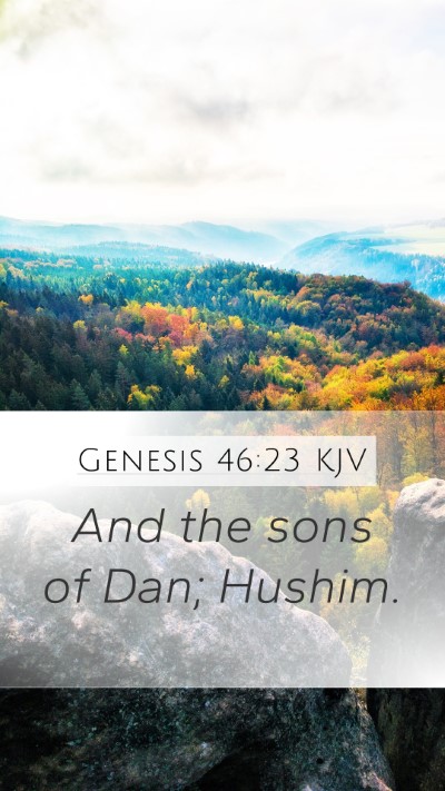 Genesis 46:23 KJV Bible Verse Image