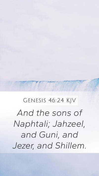 Genesis 46:24 KJV Bible Verse Image