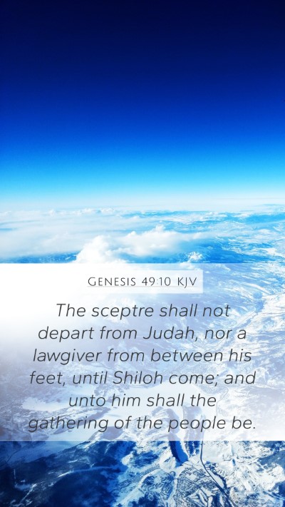 Genesis 49:10 KJV Bible Verse Image