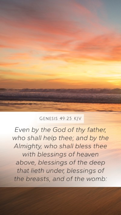 Genesis 49:25 KJV Bible Verse Image