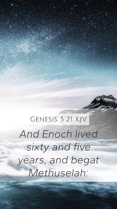 Genesis 5:21 KJV Bible Verse Image