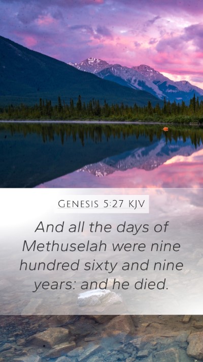 Genesis 5:27 KJV Bible Verse Image