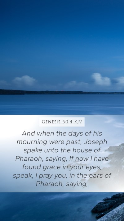 Genesis 50:4 KJV Bible Verse Image