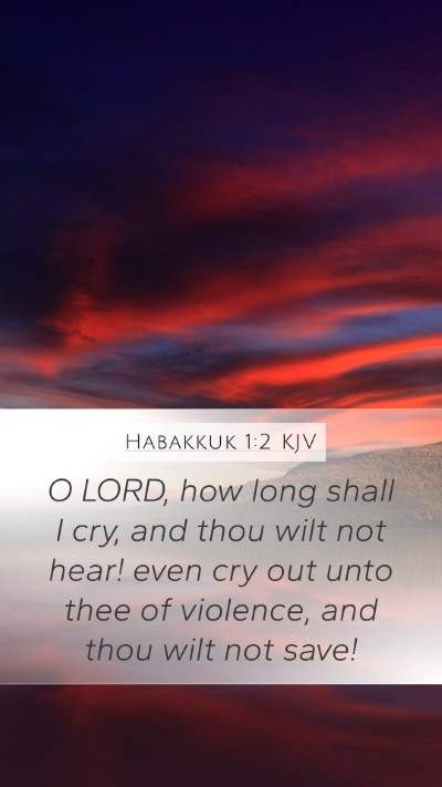 Habakkuk 1:2 KJV Bible Verse Image