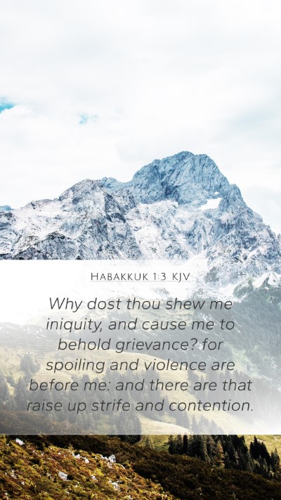 Habakkuk 1:3 KJV Bible Verse Image