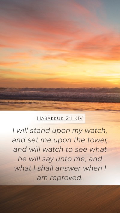 Habakkuk 2:1 KJV Bible Verse Image