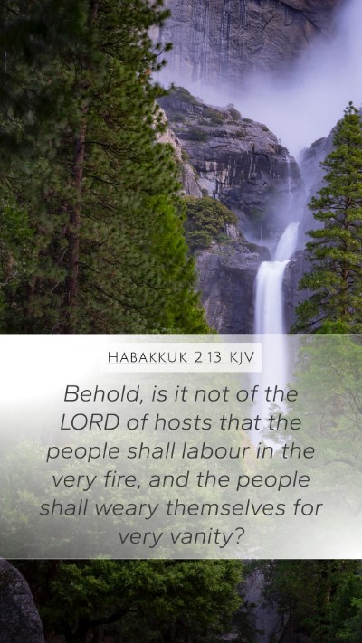 Habakkuk 2:13 KJV Bible Verse Image