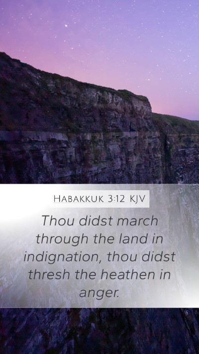 Habakkuk 3:12 KJV Bible Verse Image