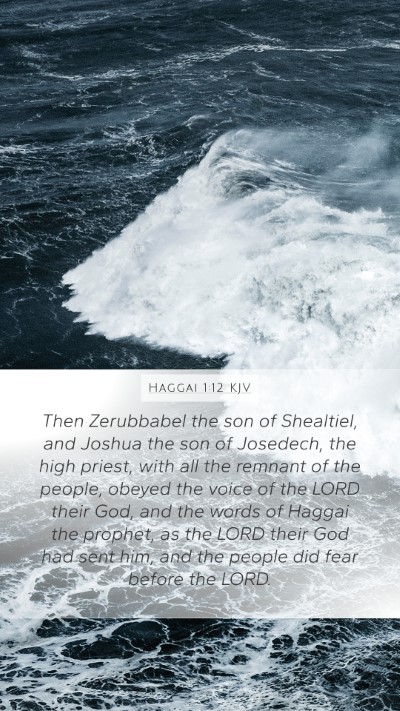 Haggai 1:12 KJV Bible Verse Image