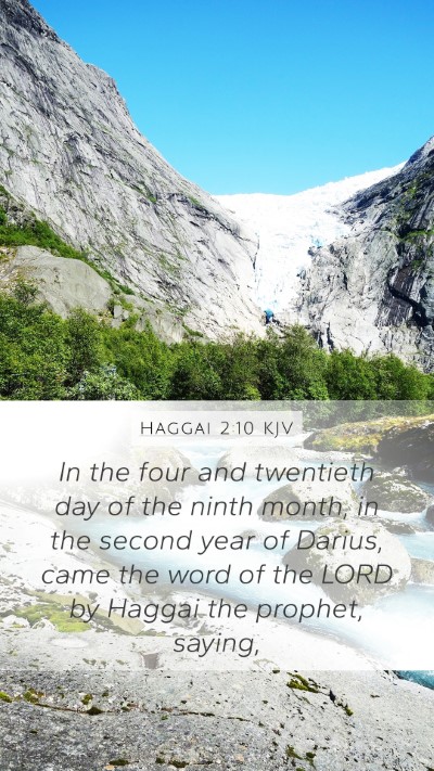 Haggai 2:10 KJV Bible Verse Image