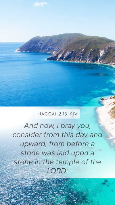 Haggai 2:15 KJV Bible Verse Image