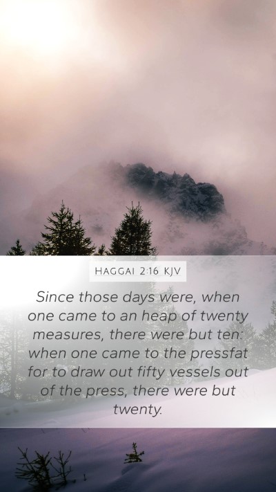 Haggai 2:16 KJV Bible Verse Image