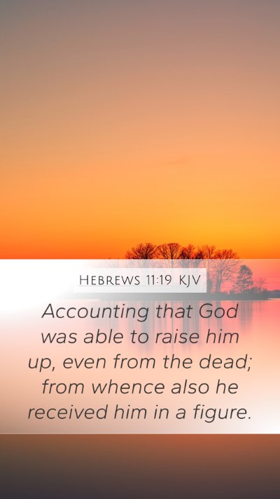 Hebrews 11:19 KJV Bible Verse Image
