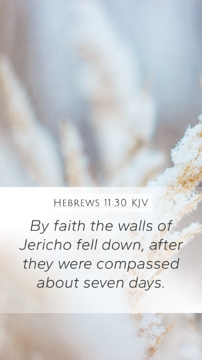 Hebrews 11:30 KJV Bible Verse Image