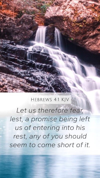 Hebrews 4:1 KJV Bible Verse Image