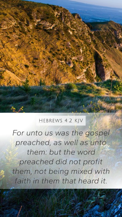 Hebrews 4:2 KJV Bible Verse Image