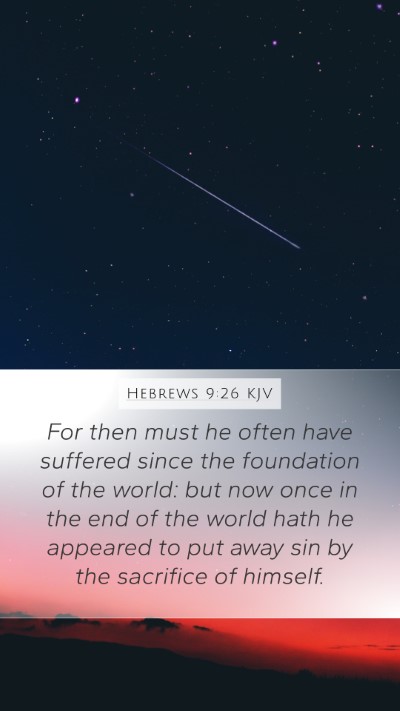 Hebrews 9:26 KJV Bible Verse Image