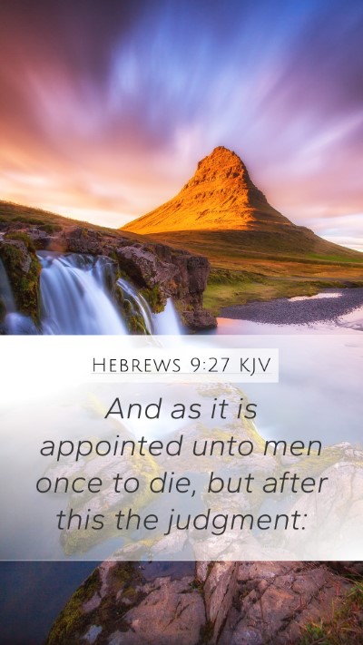 Hebrews 9:27 KJV Bible Verse Image