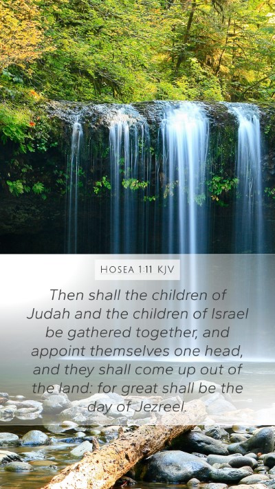 Hosea 1:11 KJV Bible Verse Image