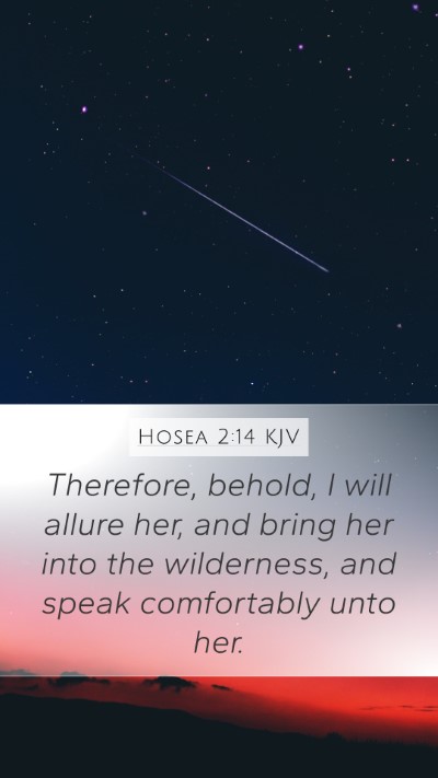 Hosea 2:14 KJV Bible Verse Image