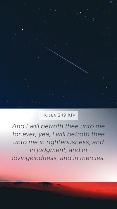 Hosea 2:19 KJV Bible Verse Image