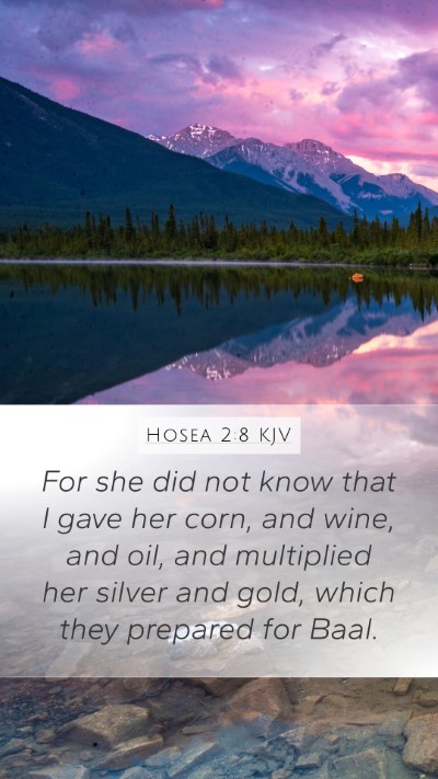 Hosea 2:8 KJV Bible Verse Image