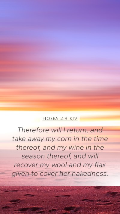 Hosea 2:9 KJV Bible Verse Image