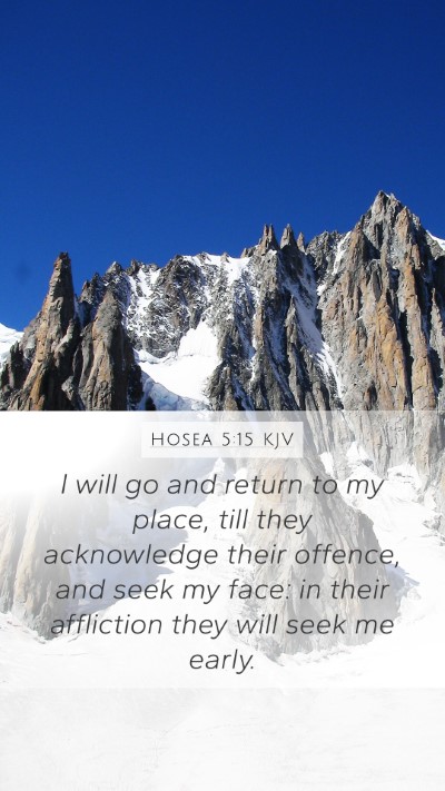 Hosea 5:15 KJV Bible Verse Image