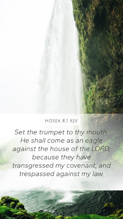 Hosea 8:1 KJV Bible Verse Image