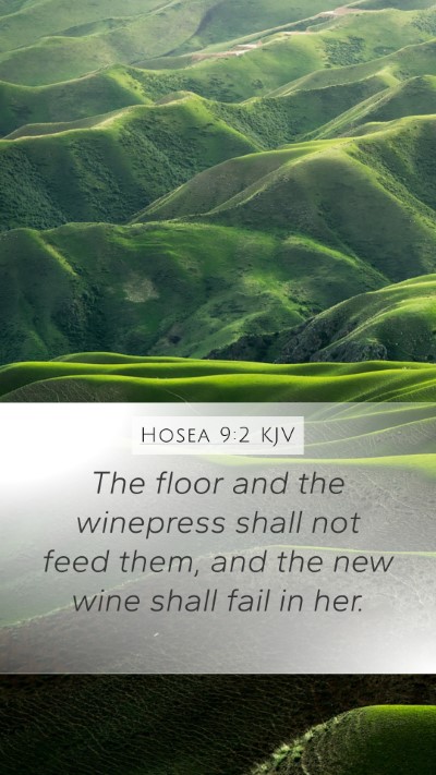 Hosea 9:2 KJV Bible Verse Image