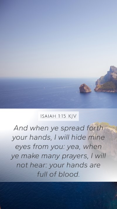 Isaiah 1:15 KJV Bible Verse Image