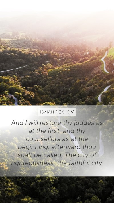 Isaiah 1:26 KJV Bible Verse Image