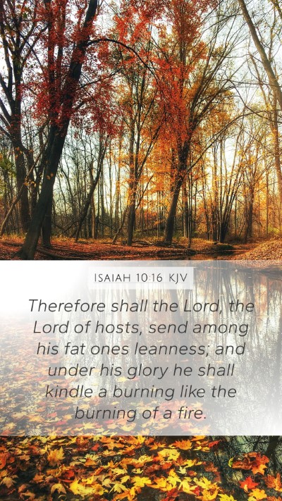 Isaiah 10:16 KJV Bible Verse Image