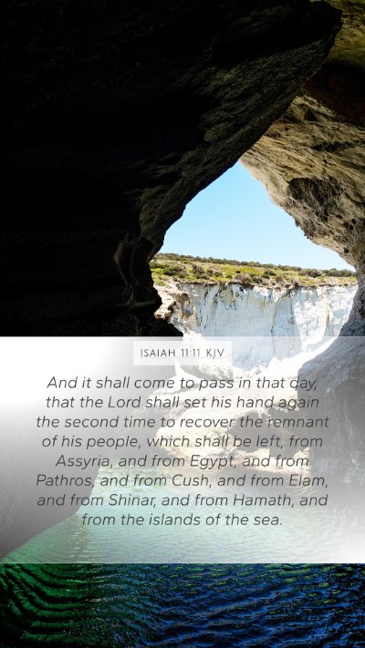 Isaiah 11:11 KJV Bible Verse Image