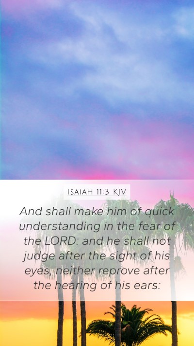 Isaiah 11:3 KJV Bible Verse Image