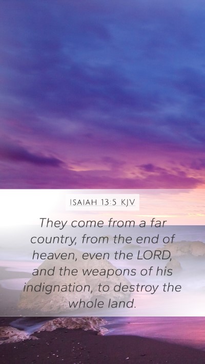 Isaiah 13:5 KJV Bible Verse Image
